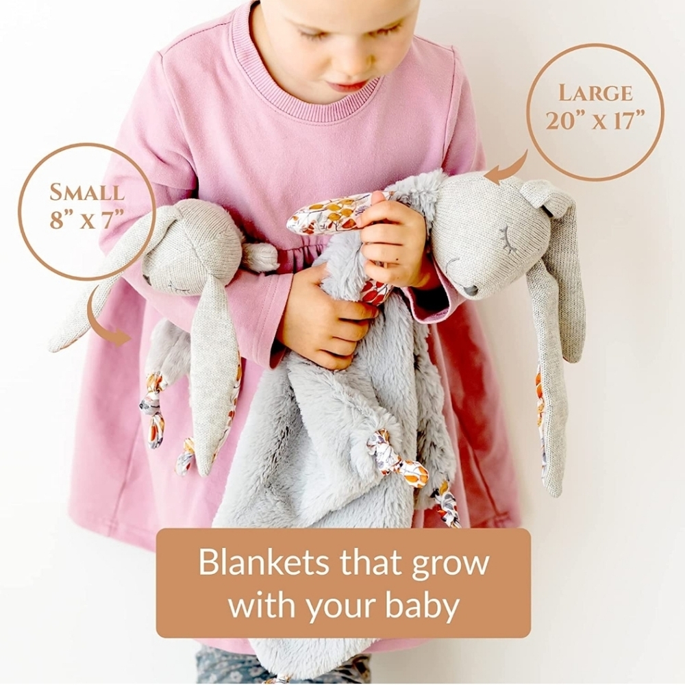 NEW Handmade Lovey Security Blanket Gift Set - Picture 3 of 6